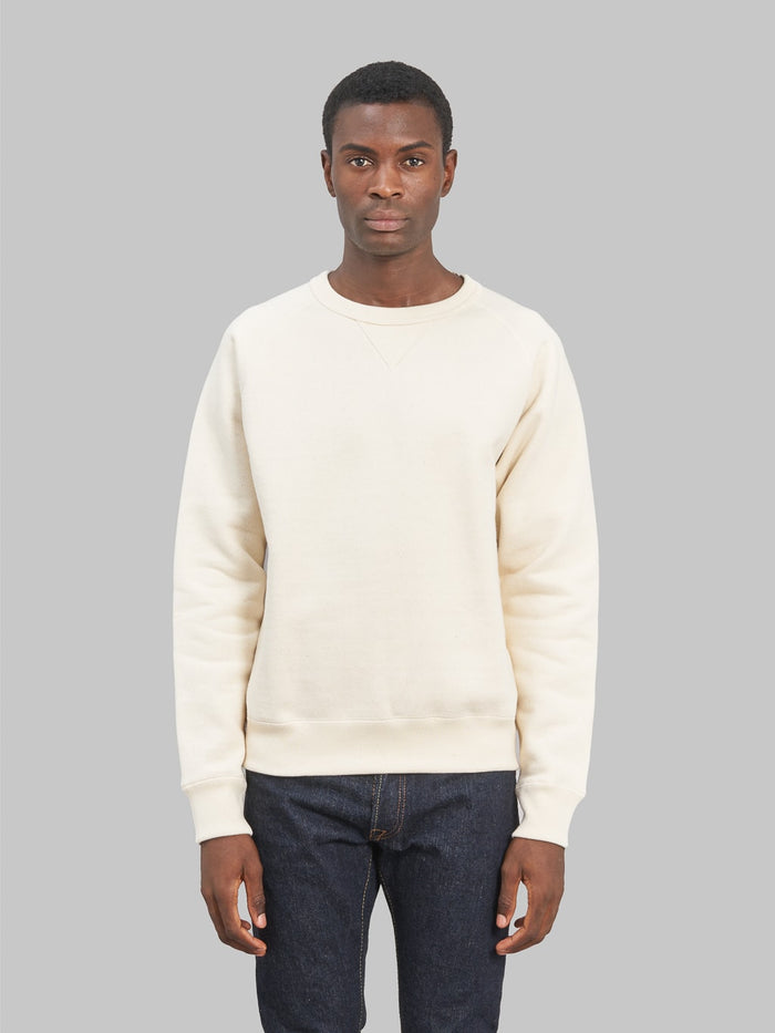 Wonder Looper Pullover Crewneck Double Heavyweight French Terry Ecru athletic style