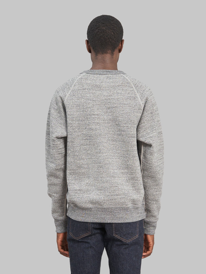 Wonder Looper Pullover Crewneck Fleeced Foxfibre Charcoal athletic  back look