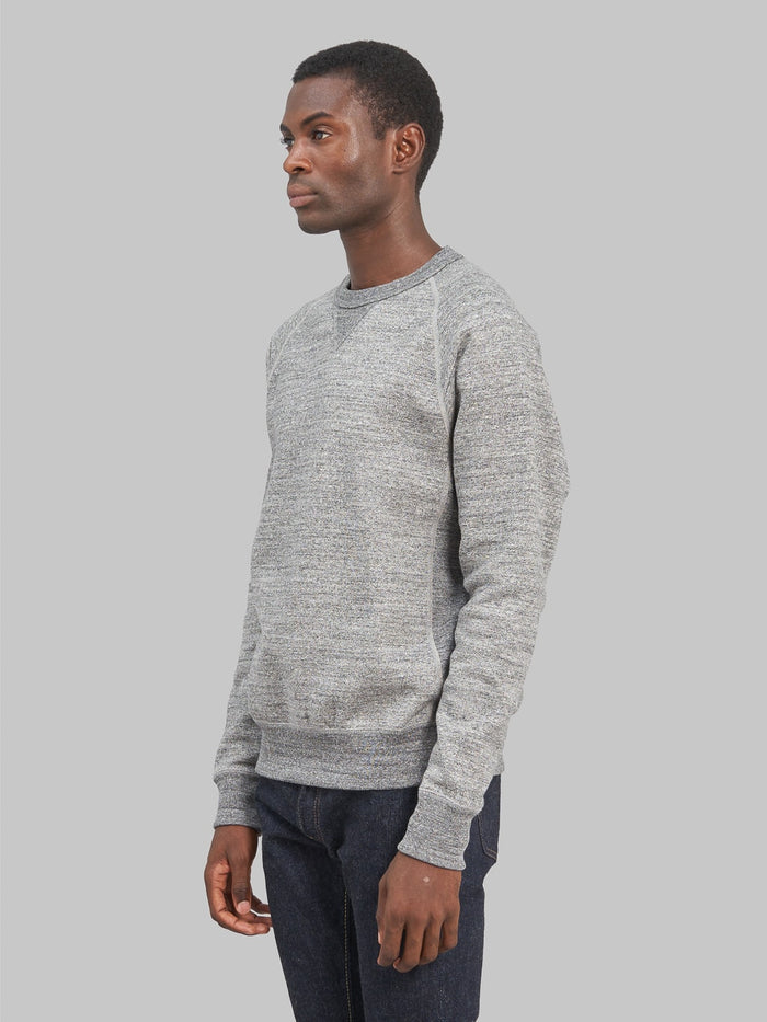 Wonder Looper Pullover Crewneck Fleeced Foxfibre Charcoal athletic  side fit