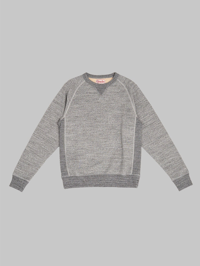 Wonder Looper Pullover Crewneck Fleeced Foxfibre Charcoal athletic  front view