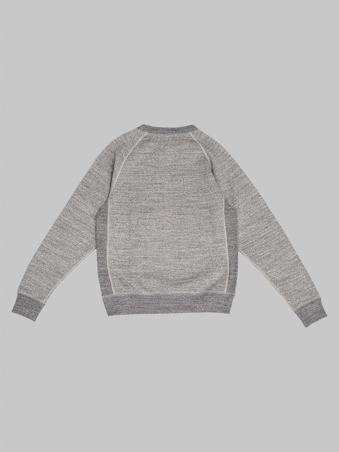 Wonder Looper Pullover Crewneck Fleeced Foxfibre Charcoal athletic  back view