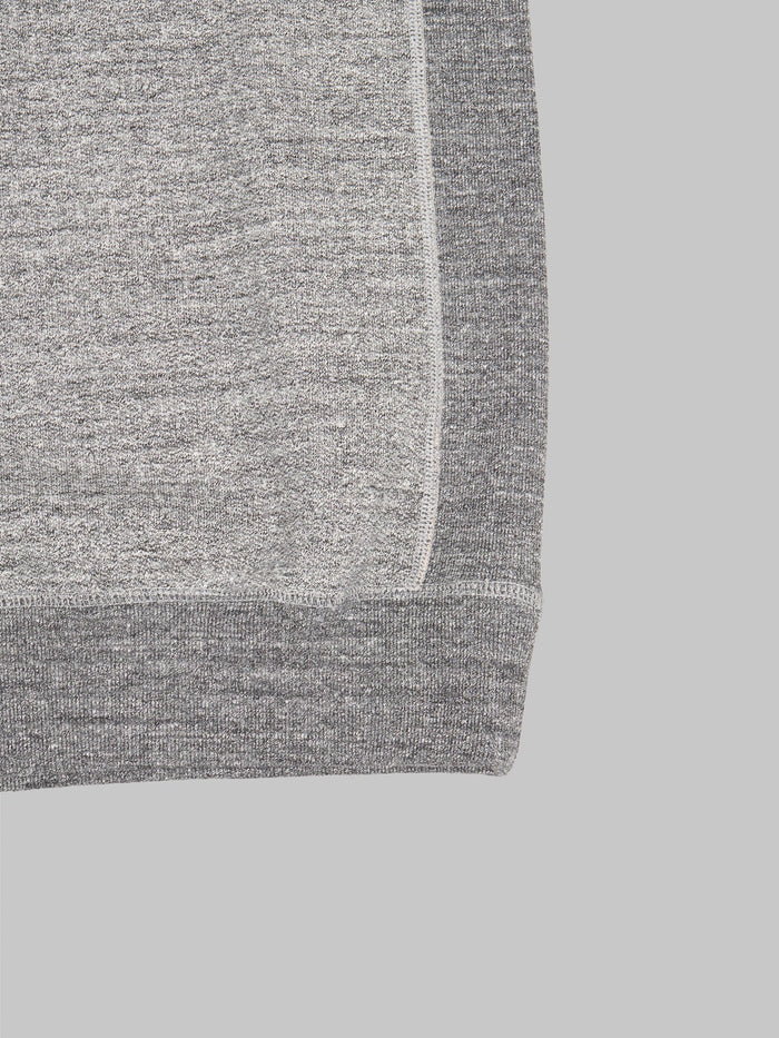 Wonder Looper Pullover Crewneck Fleeced Foxfibre Charcoal athletic  hem