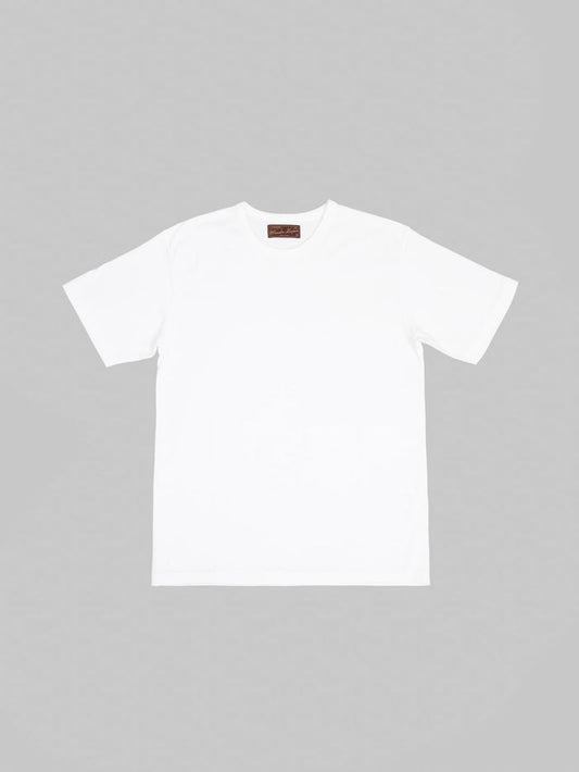 Wonder Looper Ultimate Pima Tsuriami Crewneck TShirt White