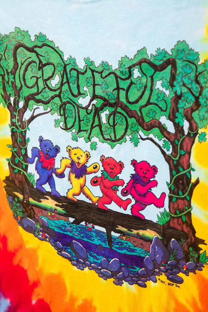 Wood Bears Grateful Dead Tie Dye T