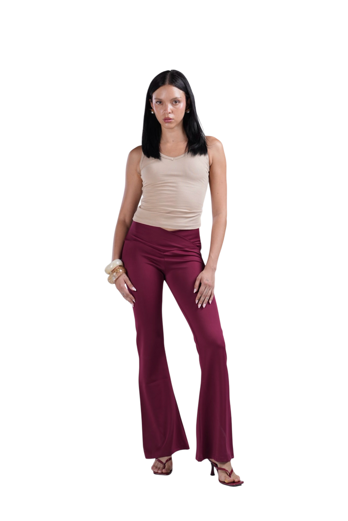 YOGA PANTS BURGUNDY