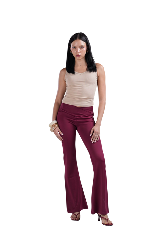 YOGA PANTS BURGUNDY