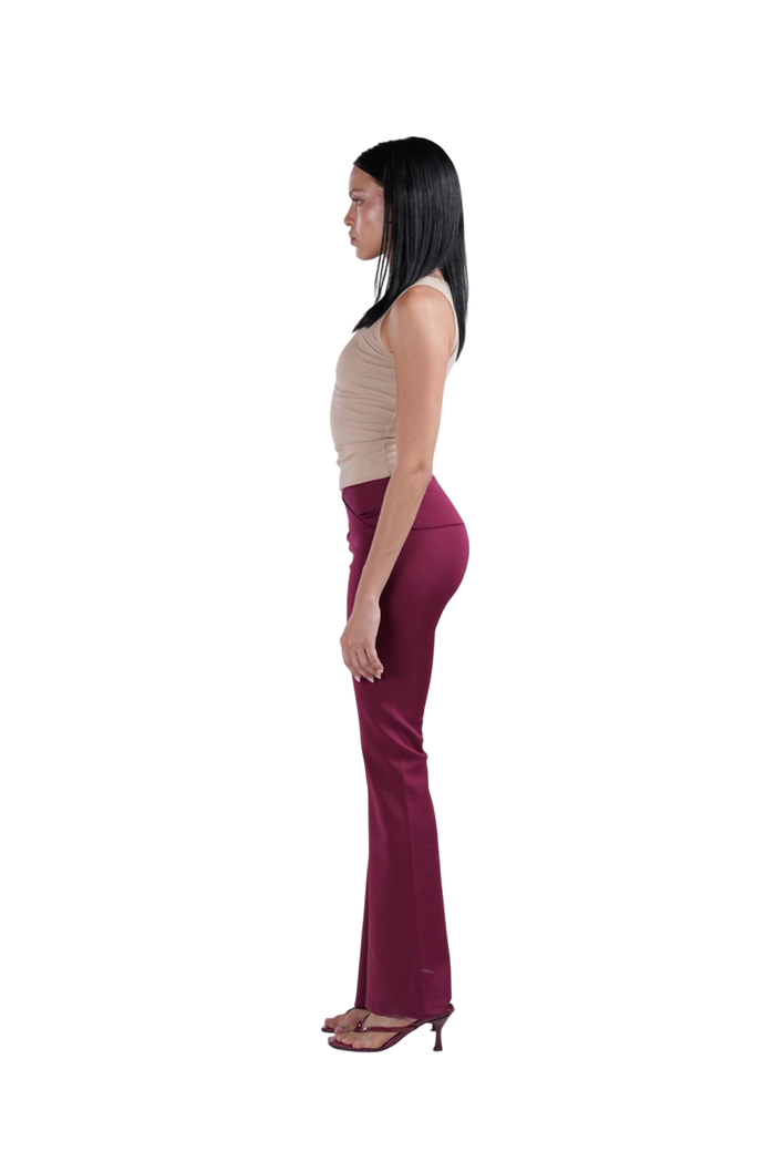 YOGA PANTS BURGUNDY