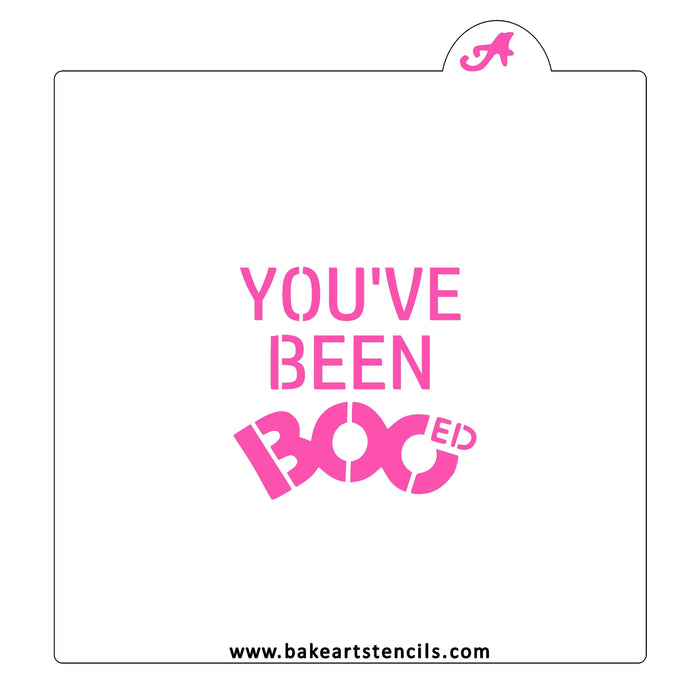 You've Been Booed Cookie Stencil bakeartstencil