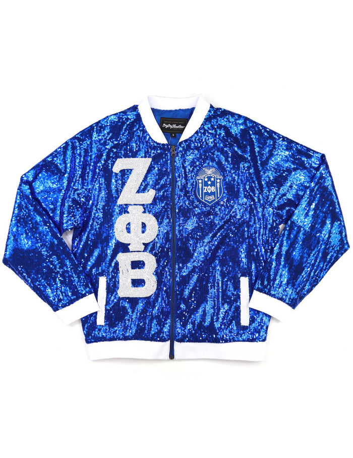 Zeta Satin Sequin Jacket